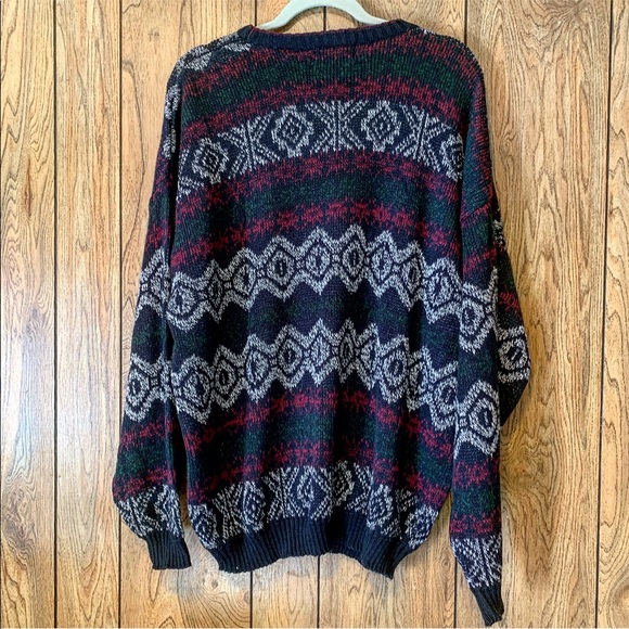 VINTAGE | Oversized Grandpa 90s Sweater - Picture 2 of 3
